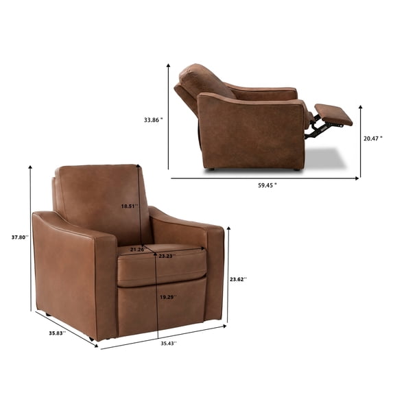 Power Push-Button Recliner Chair