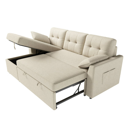 Reversible Sectional Sofa Bed with Storage