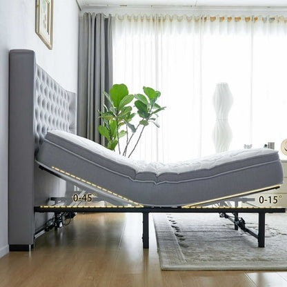 Adjustable Queen Bed Frame with Remote Control