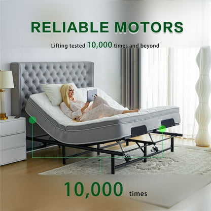 Adjustable Queen Bed Frame with Remote Control