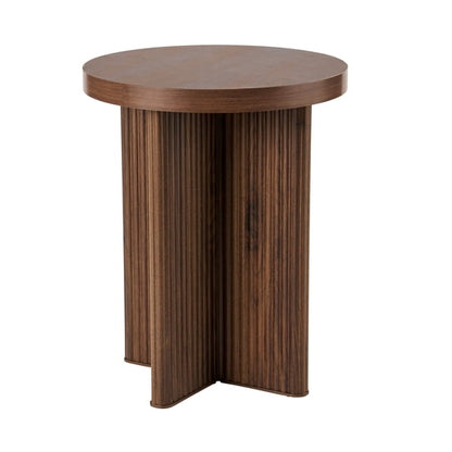 Fluted Pine End Table