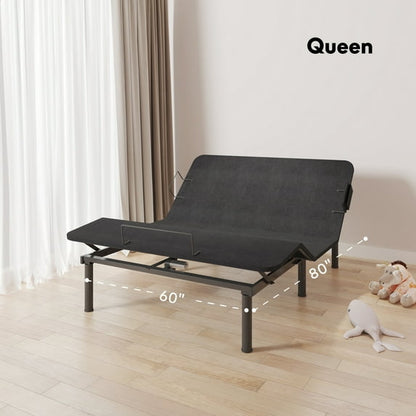 Queen Adjustable Bed Frame with Wireless Remote