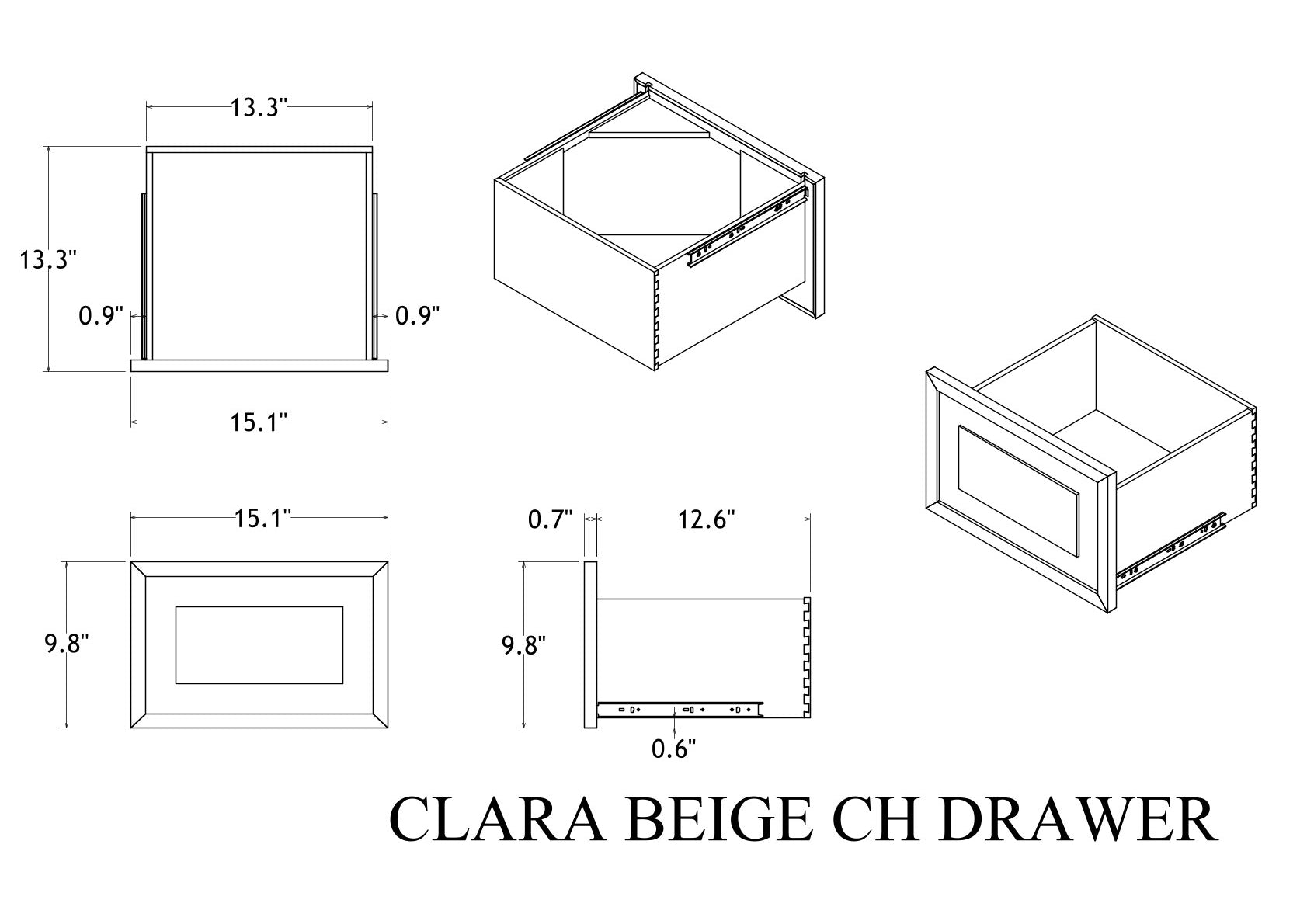CLARA BEIGE-CH-DRAWER