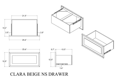 CLARA BEIGE-NS-DRAWER