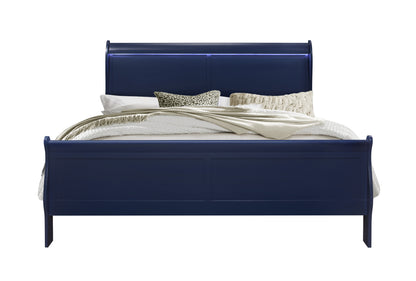 Charlie Blue King Bed 1