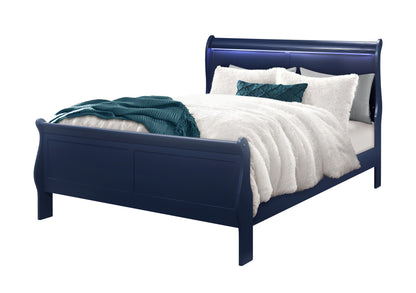 Charlie Blue Queen Bed 2