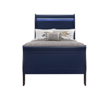 Charlie Blue Twin Bed 1