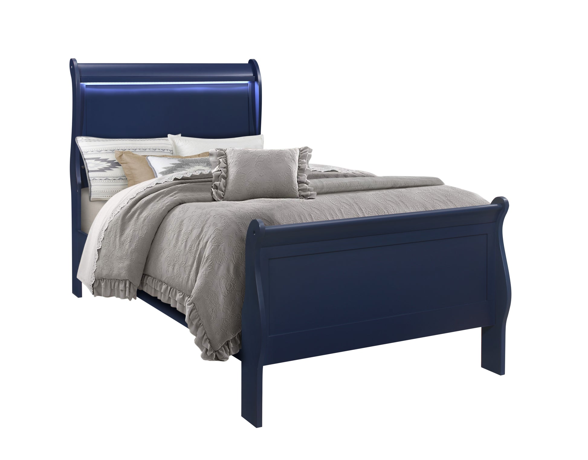 Charlie Blue Twin Bed 2