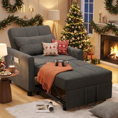 3-in-1 Convertible Sleeper Chair Bed