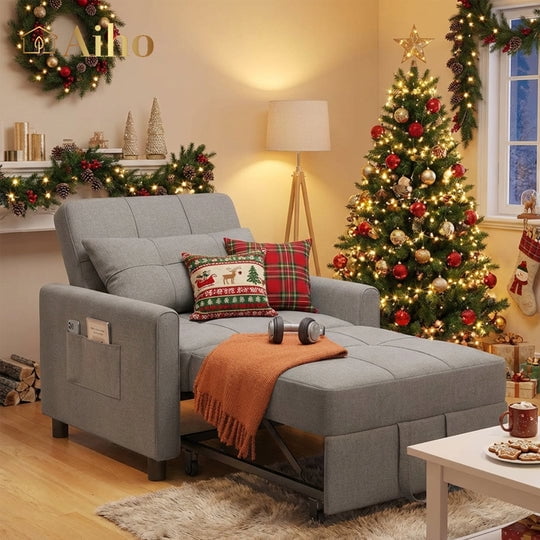 3-in-1 Convertible Sleeper Chair Bed