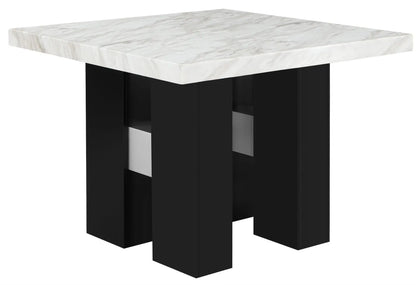 D04 White Bar Table angle