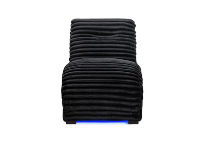 DOMINIC-BLACK-CHAISE WITH LED-1