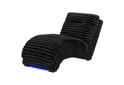DOMINIC-BLACK-CHAISE WITH LED-2