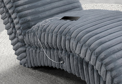 DOMINIC-CHARCOAL-CHAISE WITH LED-DETAILS-1