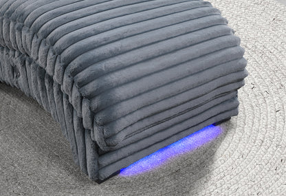 DOMINIC-CHARCOAL-CHAISE WITH LED-DETAILS-2