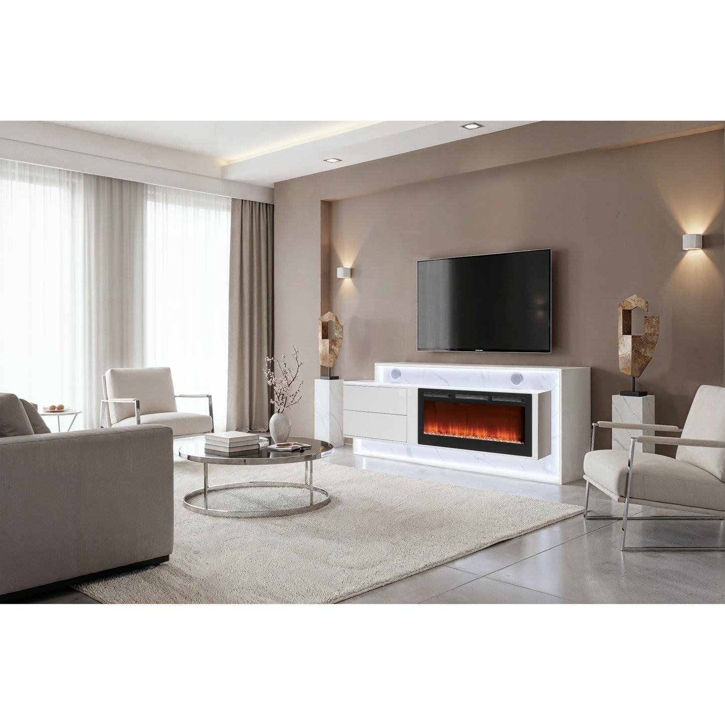KIRA-WHITE-87 EU W SPKR LED