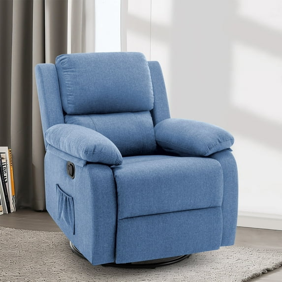 Compact Swivel Rocker Recliner Chair