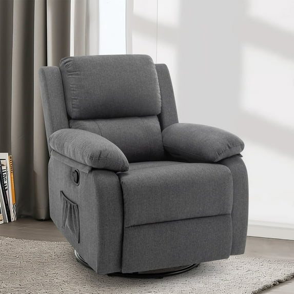 Compact Swivel Rocker Recliner Chair