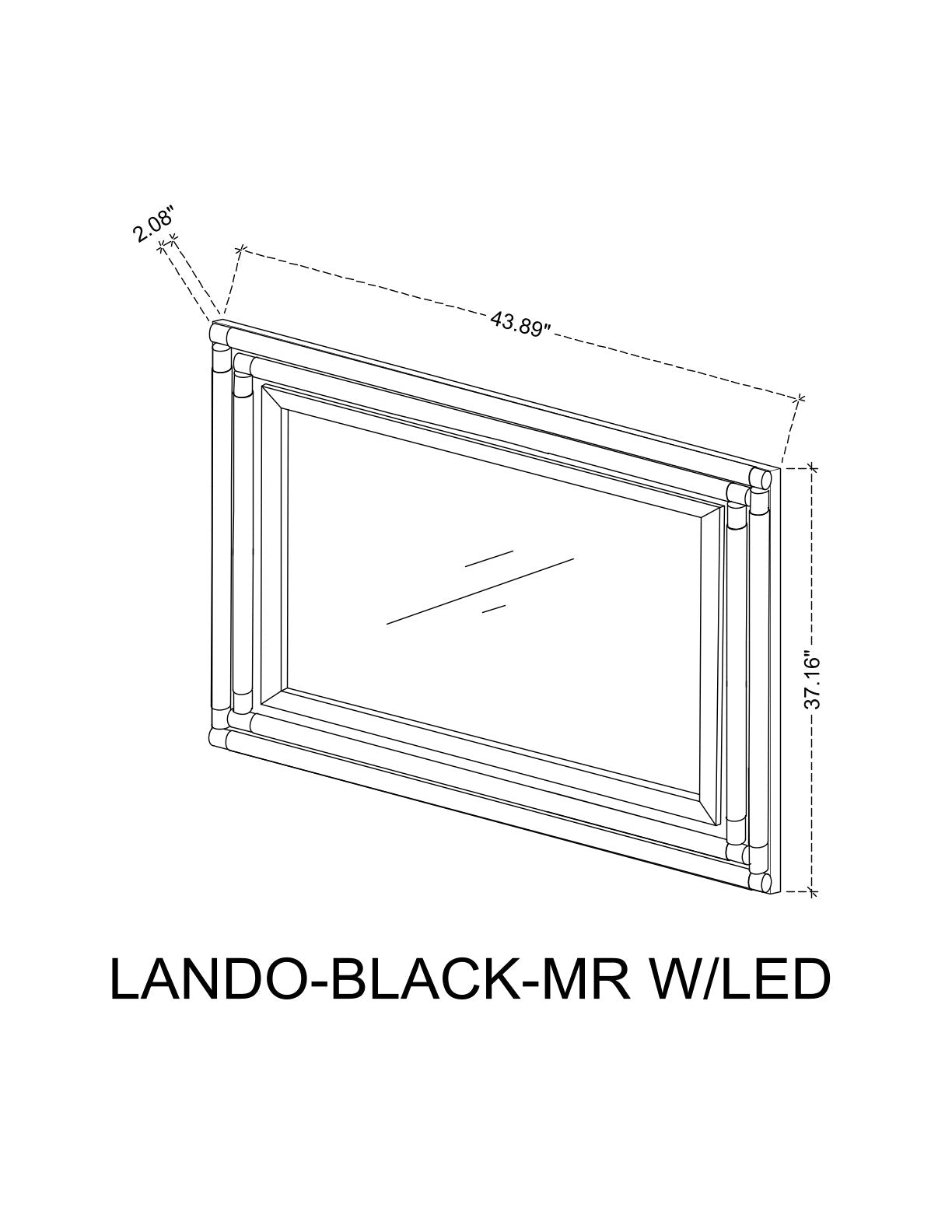 LD-LANDO-BLK-MR WLED
