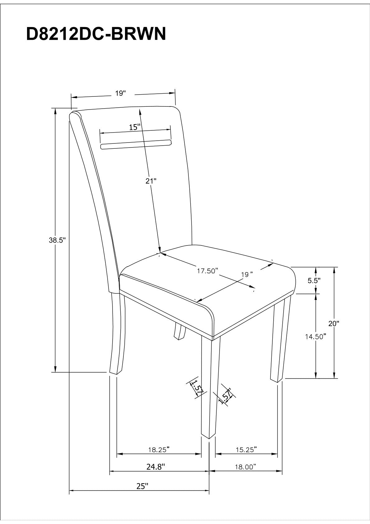 LD D8212DC-BRWN