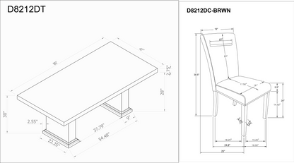 LD D8212DT & D8212DC-BRWN