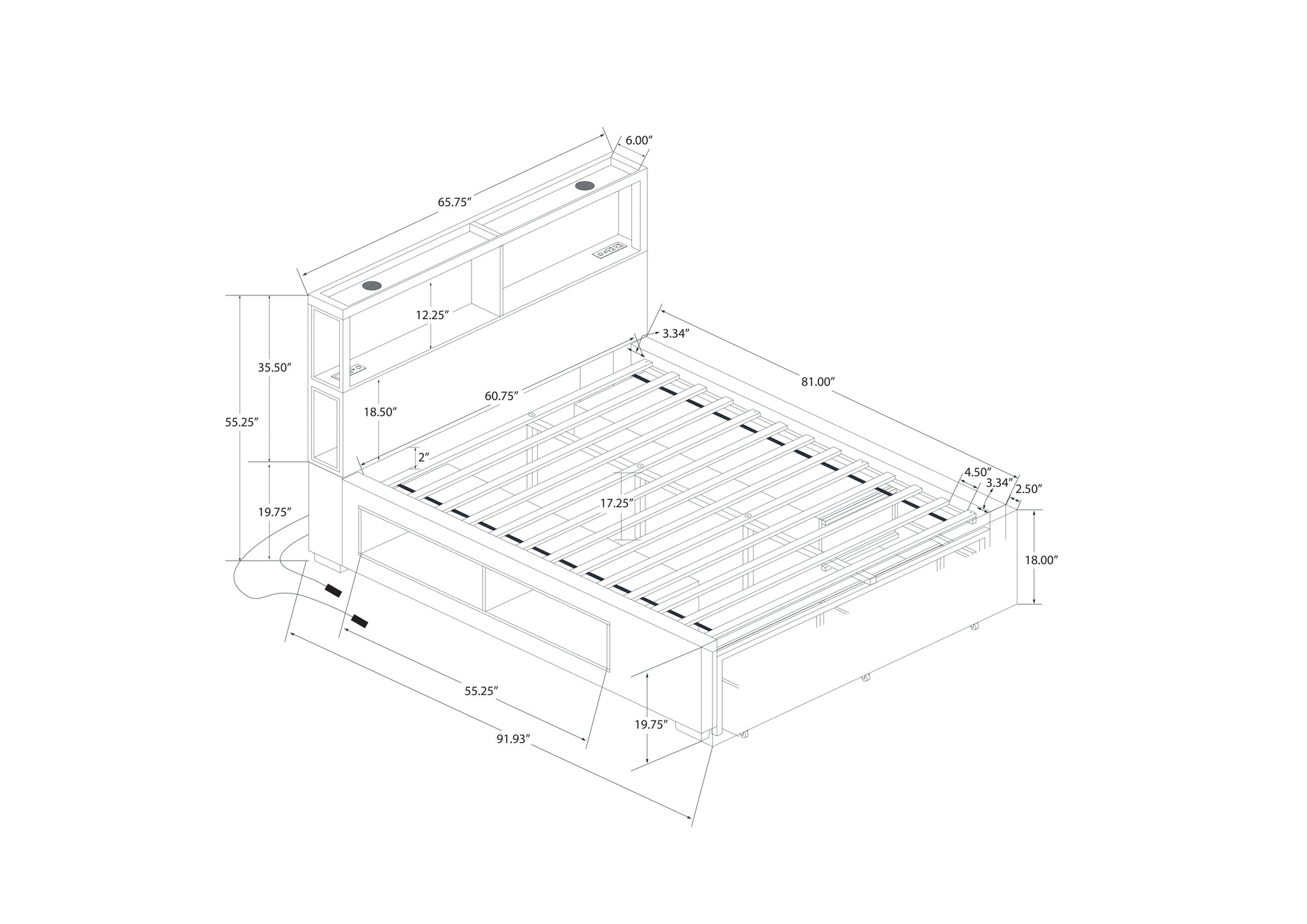 LD SADIE QUEEN BED