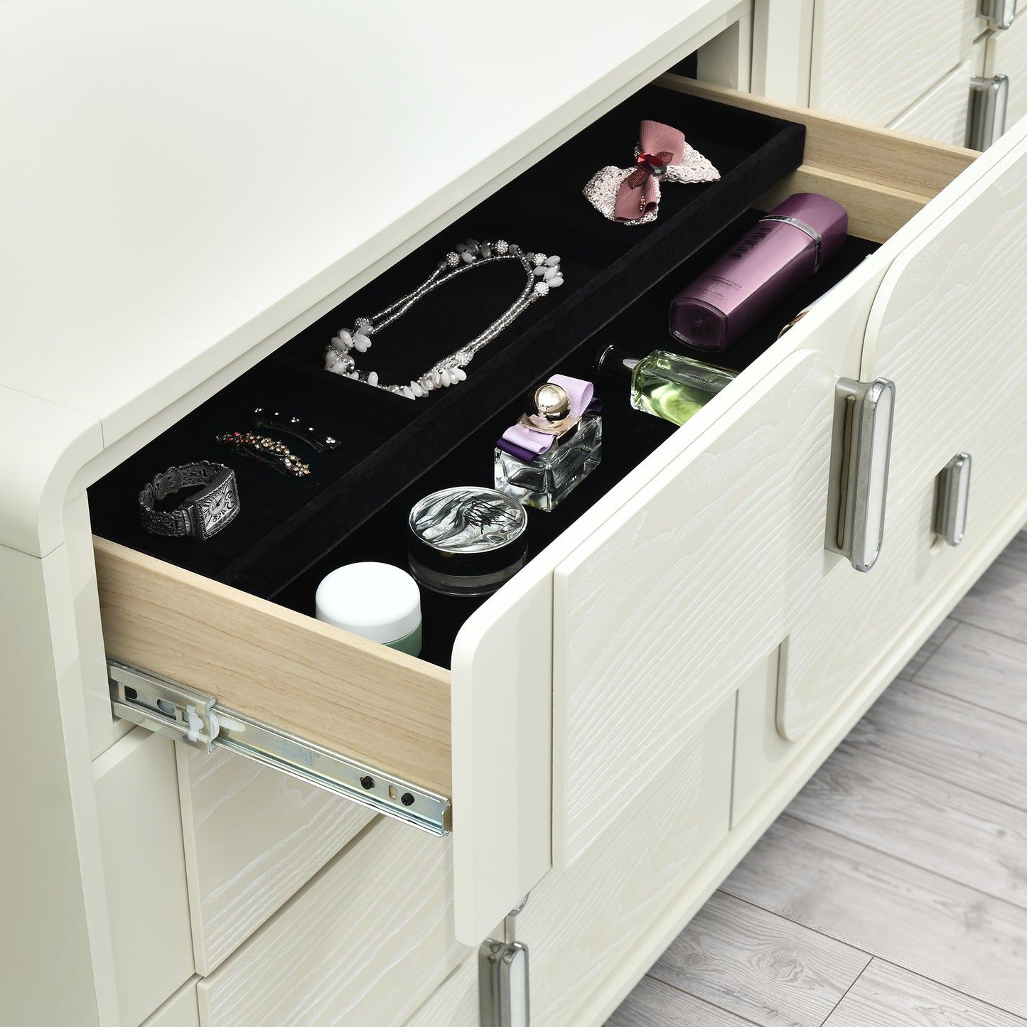 LYRA-BEIGE-DR-PORTABLE JEWELRY DWR