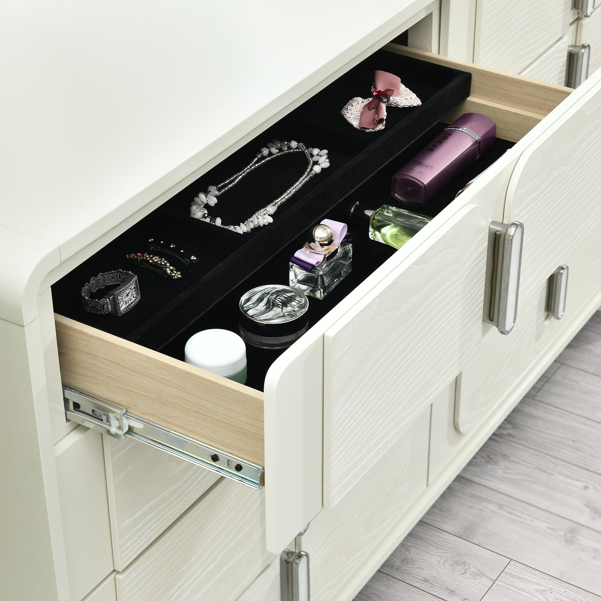 LYRA-BEIGE-DR-PORTABLE JEWELRY DWR