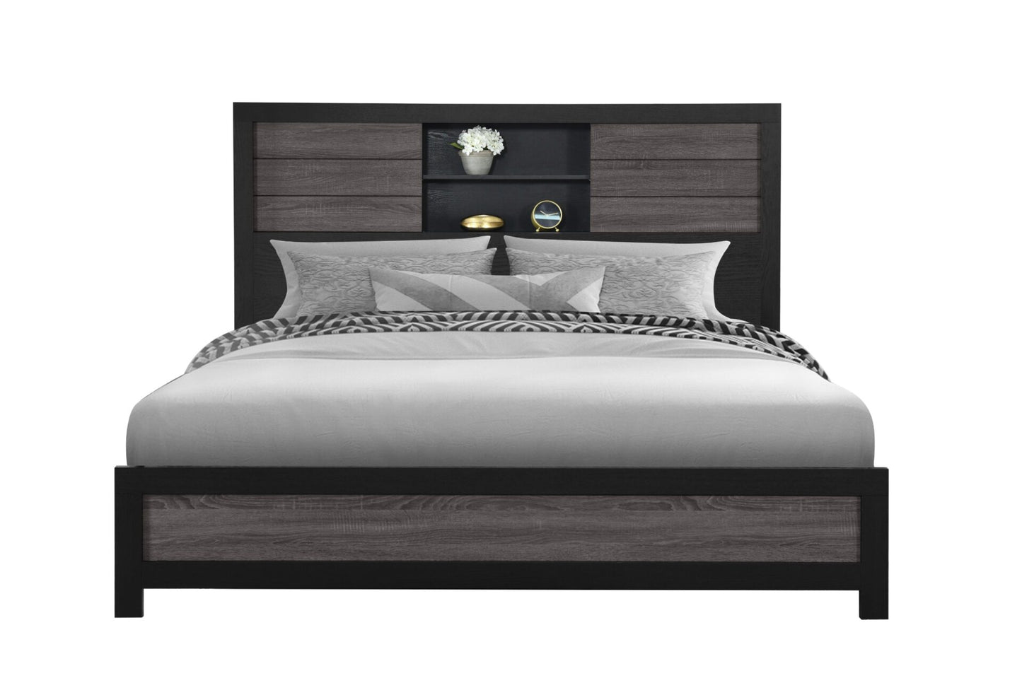 Lisbon-Grey-Black-Bookcase-KB-Front