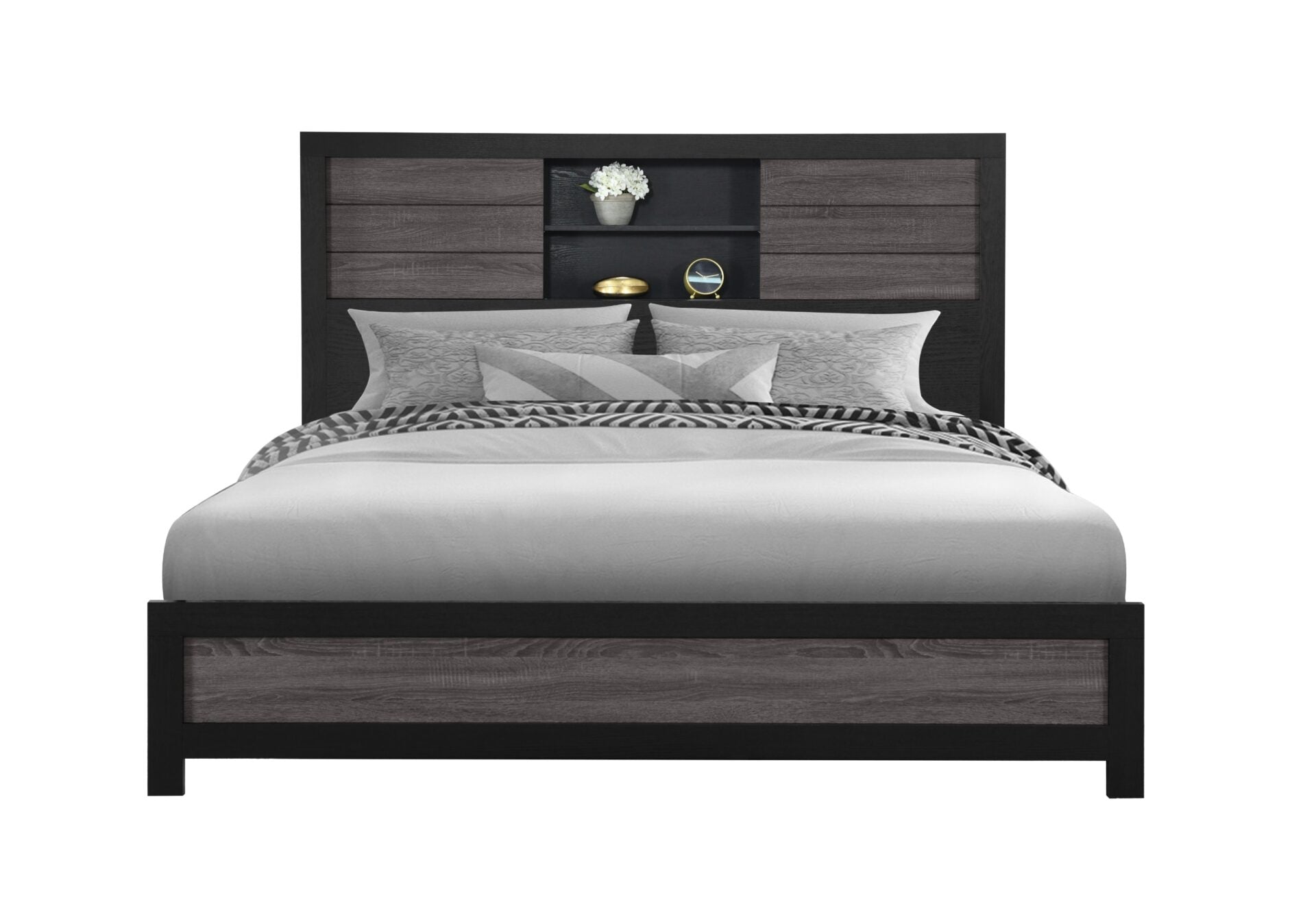 Lisbon-Grey-Black-Bookcase-KB-Front