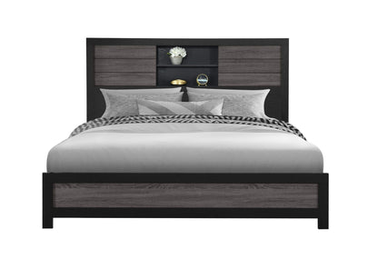 Lisbon-Grey-Black-Bookcase-KB-Front