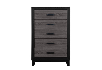 Lisbon Grey Black Chest front