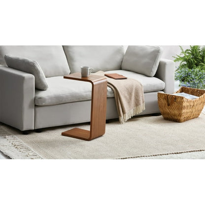 Modern C-Shaped Side Table