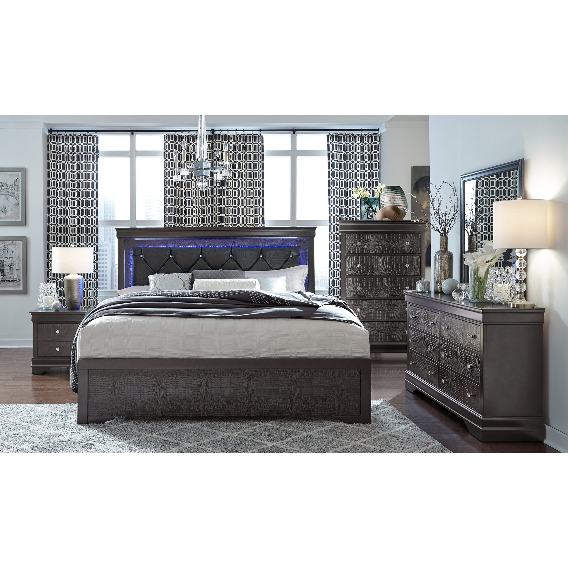 POMPEI-METALLIC GREY 5pcs