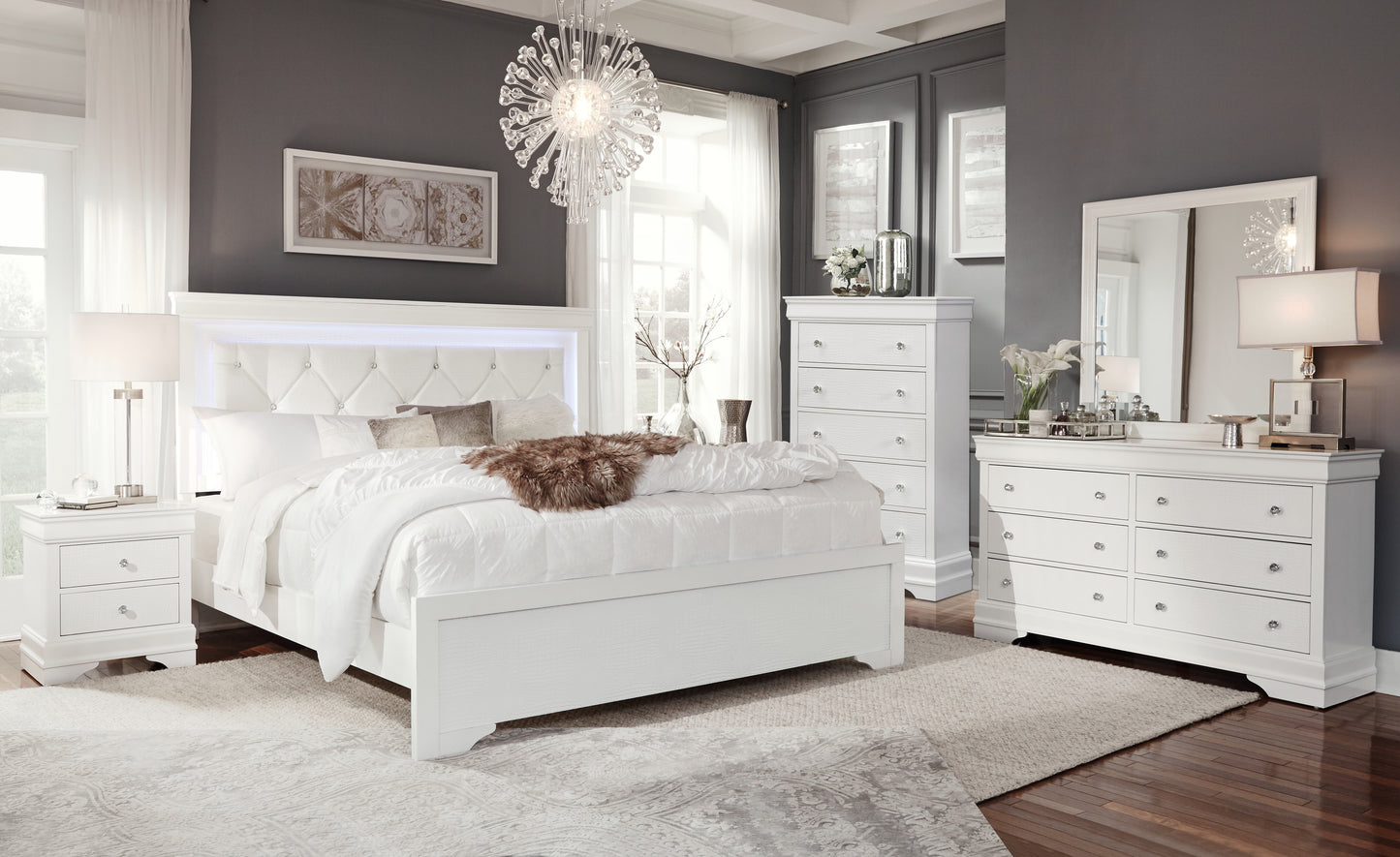 POMPEI-METALLIC WHITE 5pcs