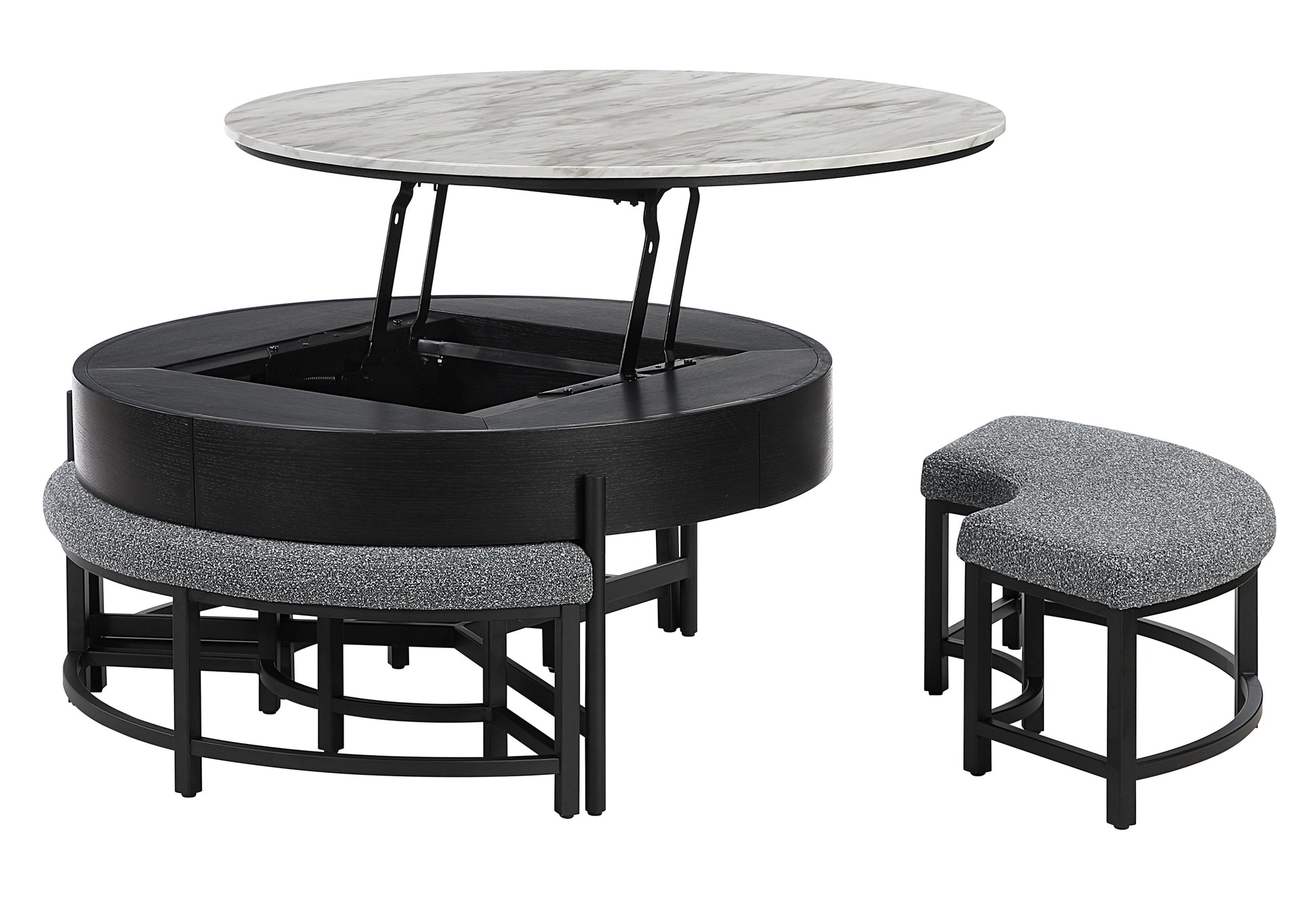 T42CT+3 STOOLS-BLK-2