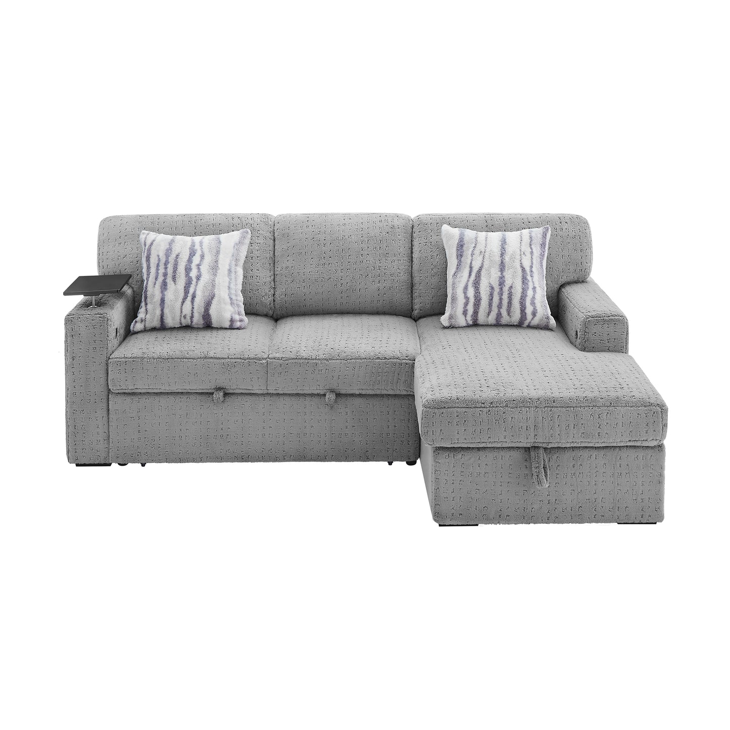 U0214-GREY-SOFA BED-1