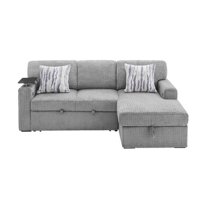 U0214-GREY-SOFA BED-1