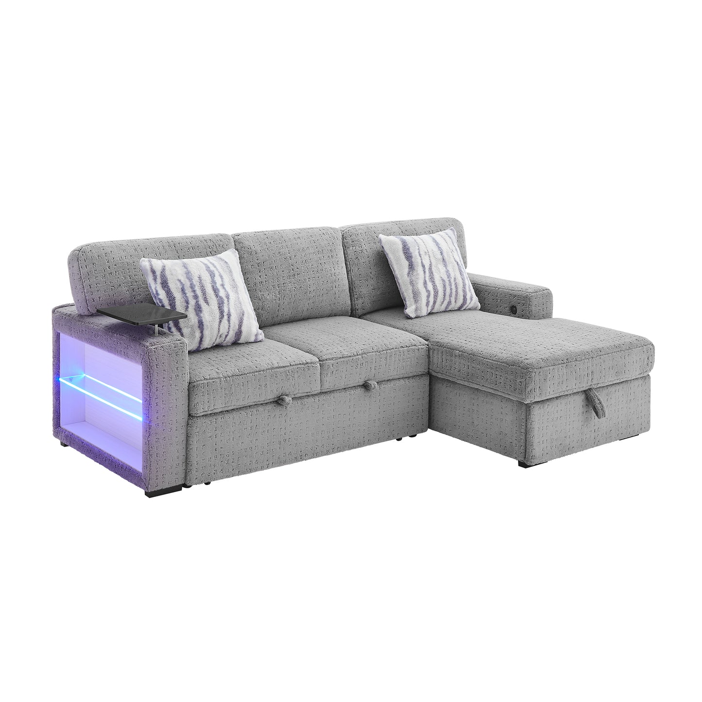 U0214-GREY-SOFA BED-3