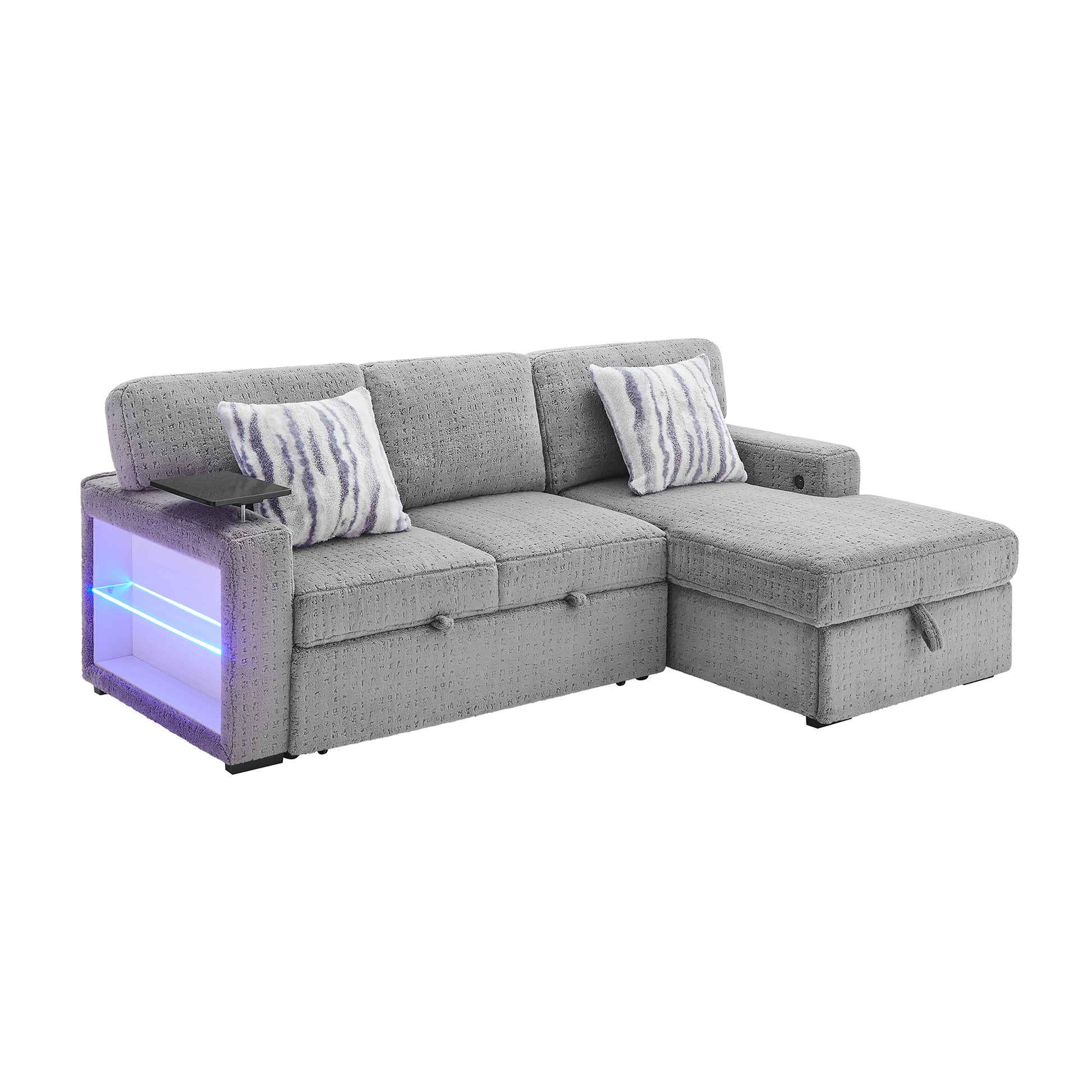 U0214-GREY-SOFA BED-3