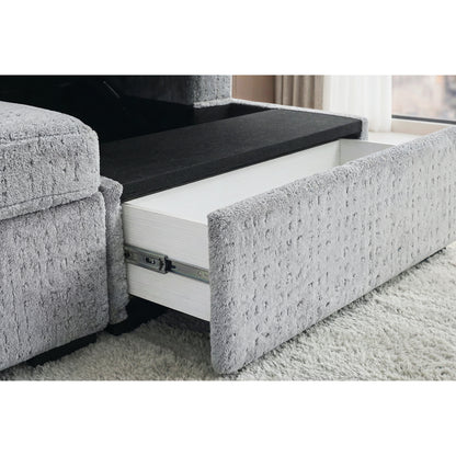 U0214-GREY-SOFA BED-DETAIL 1
