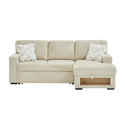 U0222-IVORY-SOFA BED-1