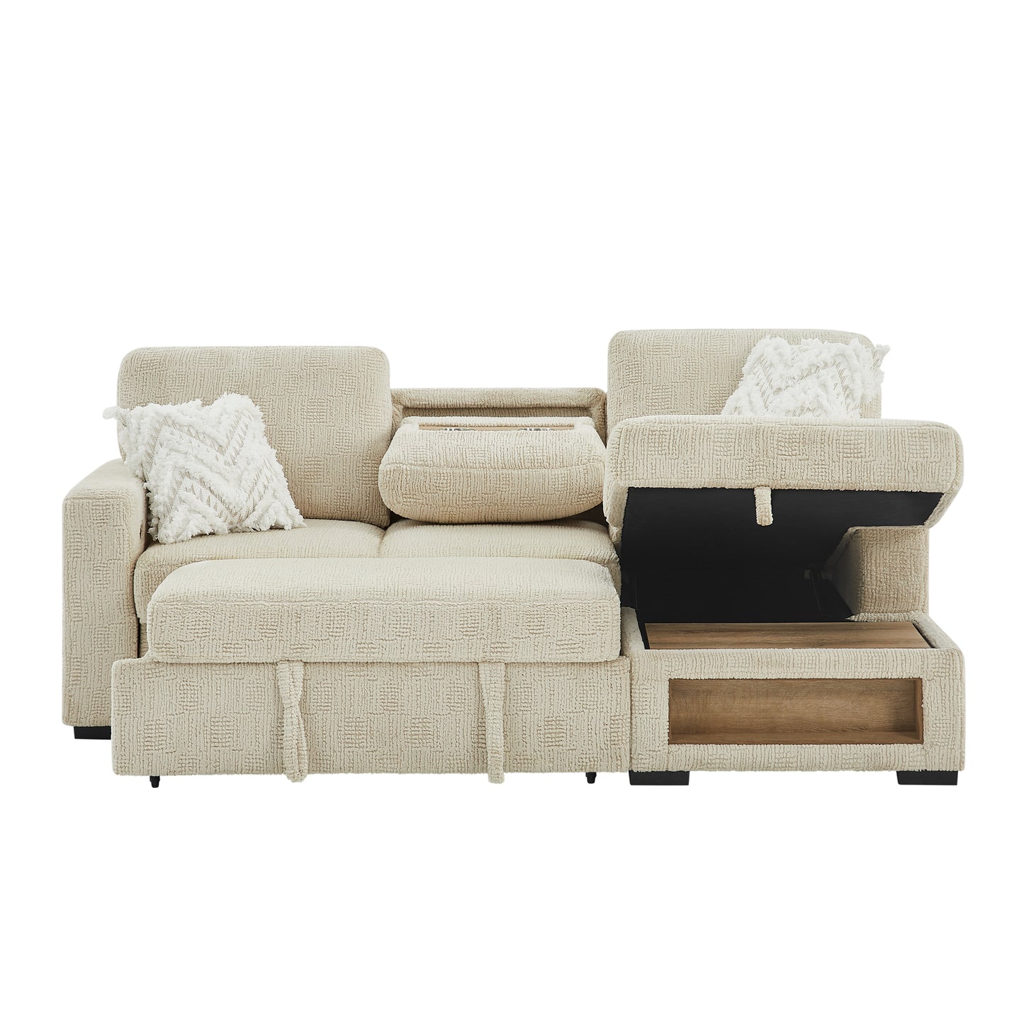 U0222-IVORY-SOFA BED-2
