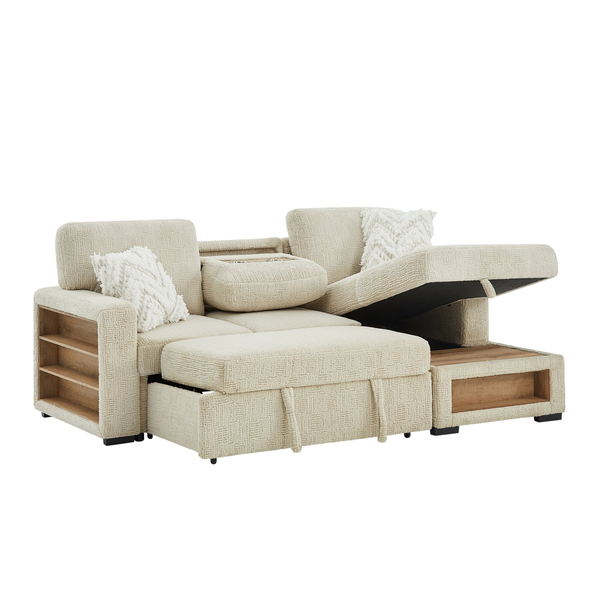 U0222-IVORY-SOFA BED-4