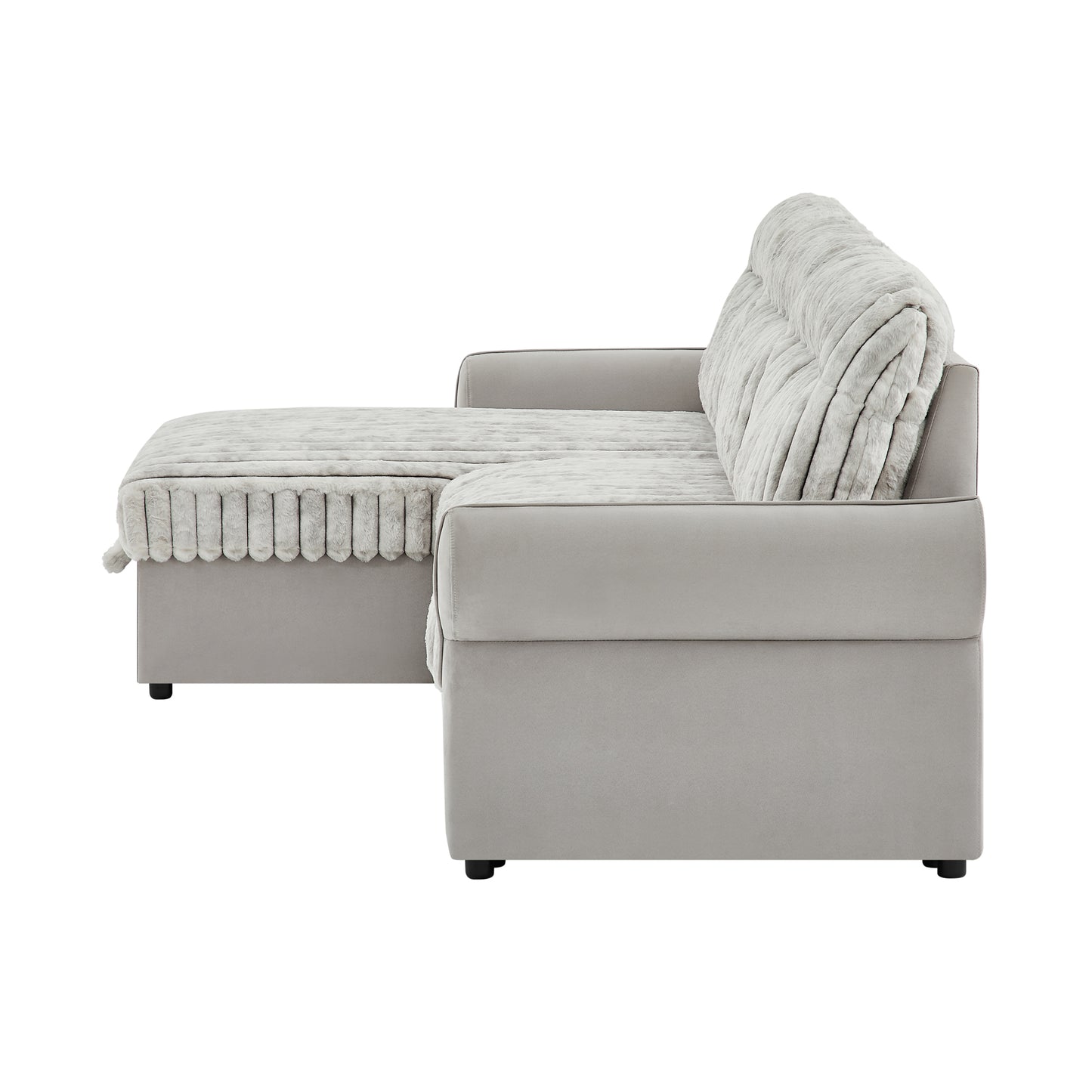 U0301-LT GREY NICKEL-SOFA BED 5