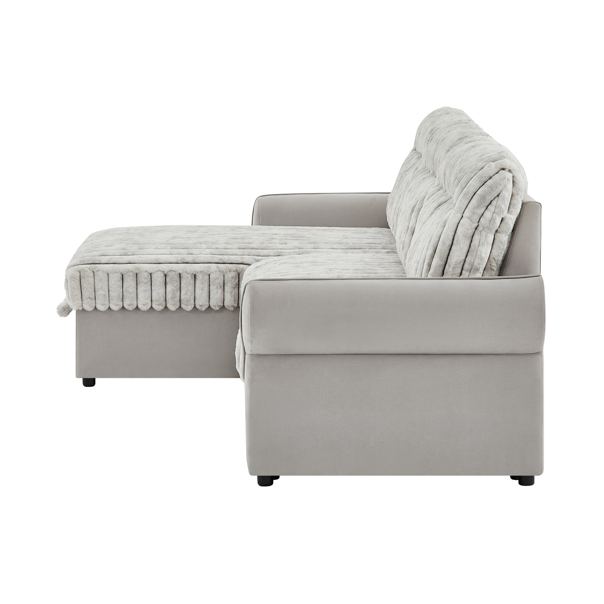 U0301-LT GREY NICKEL-SOFA BED 5