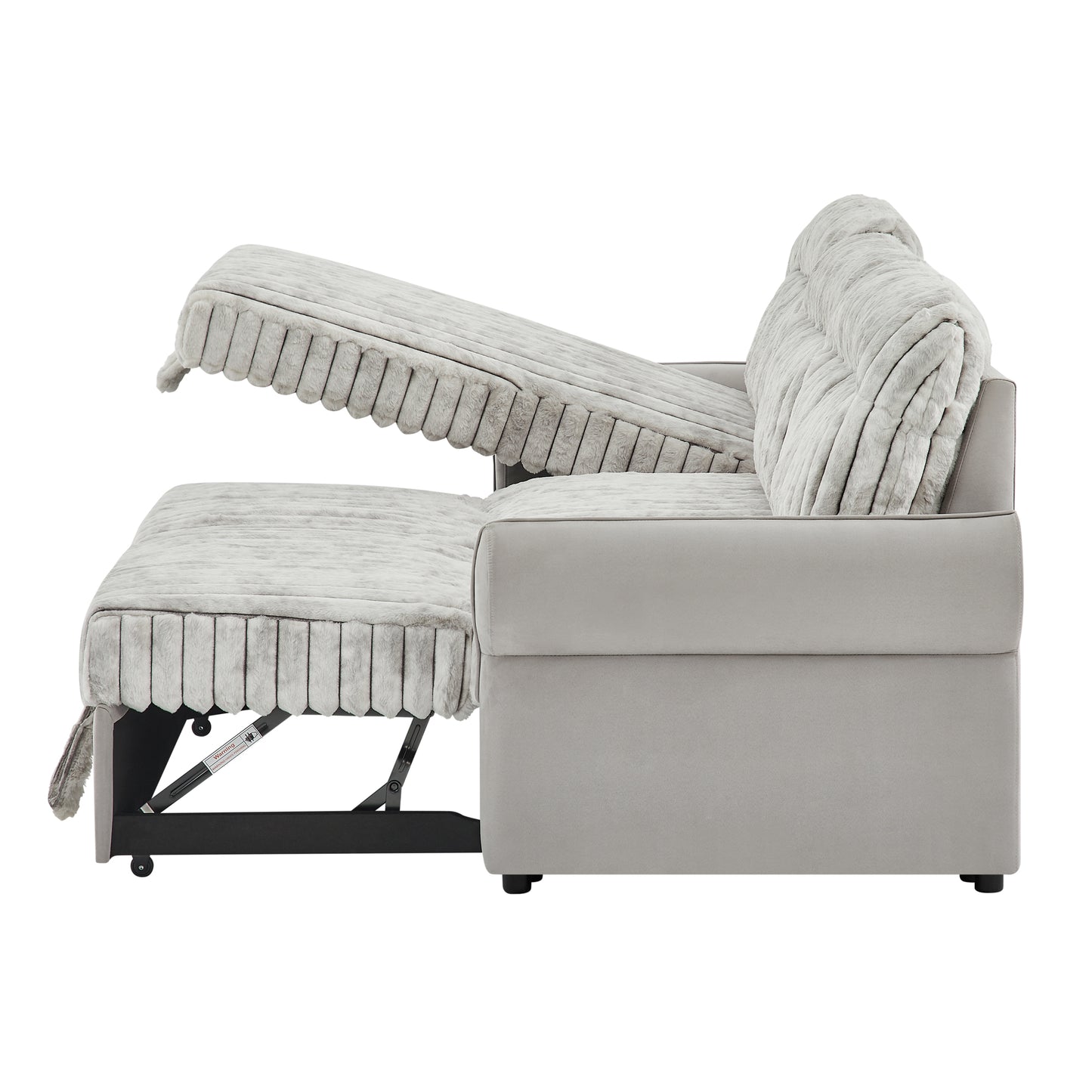 U0301-LT GREY NICKEL-SOFA BED 6