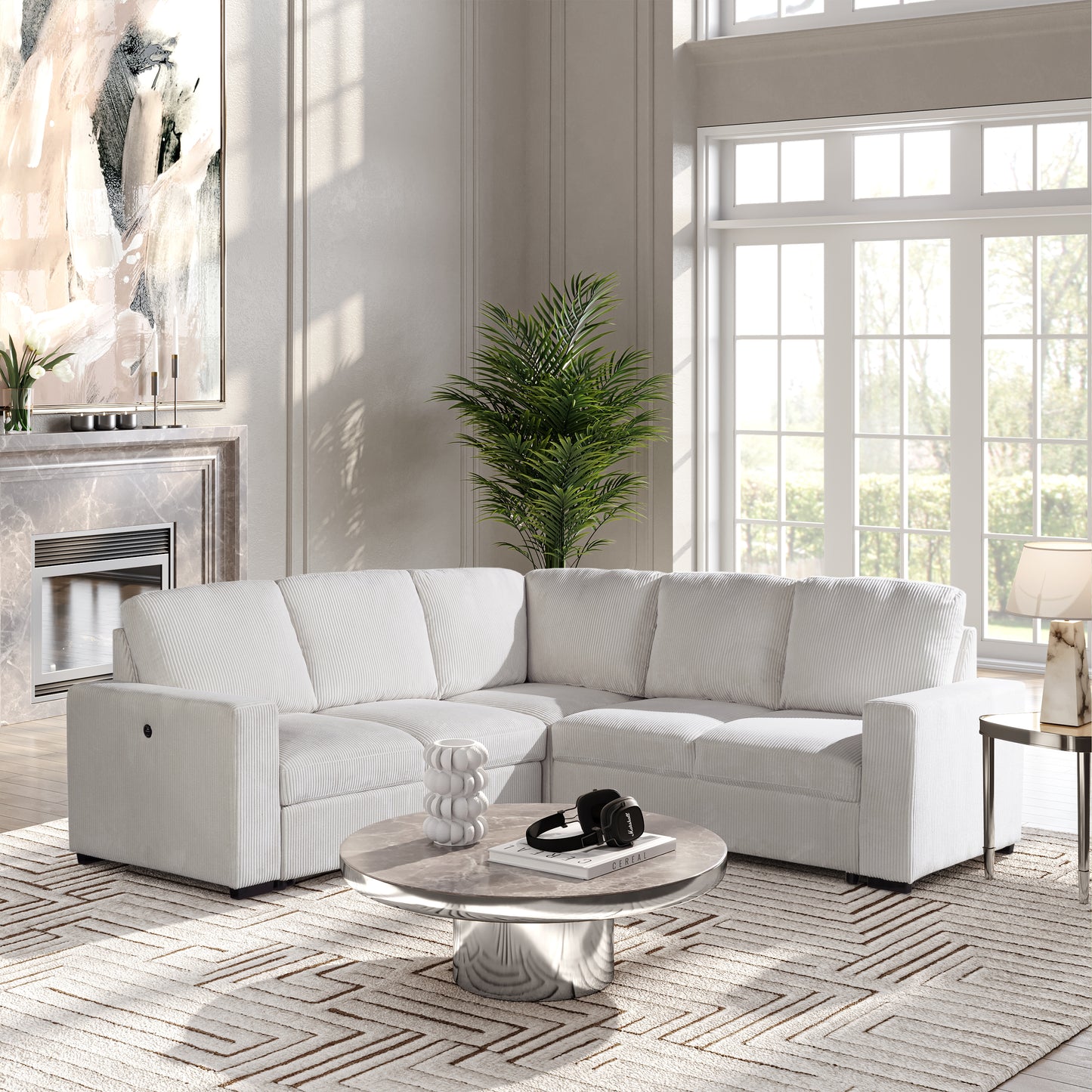 U2660 - Cream - no chaise RSC