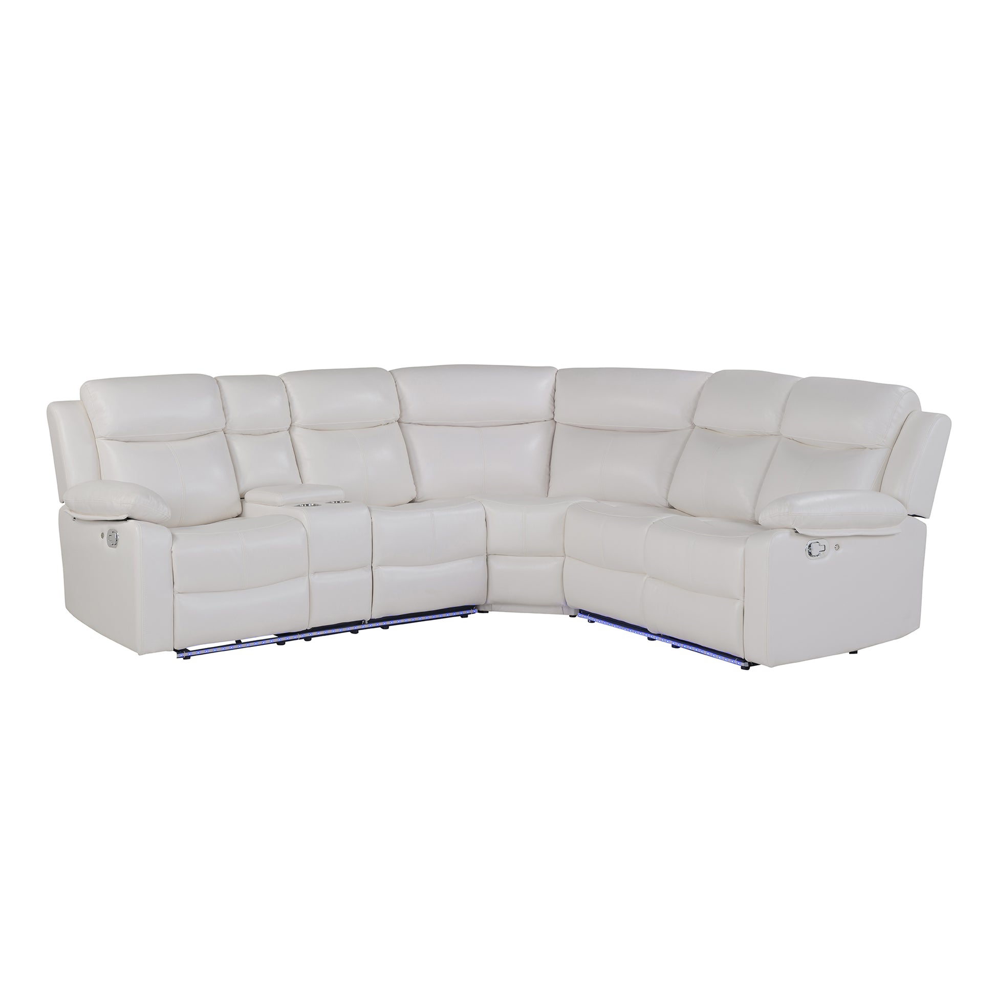 U6026-BLANCHE WHITE-LAF SECTIONAL (1)