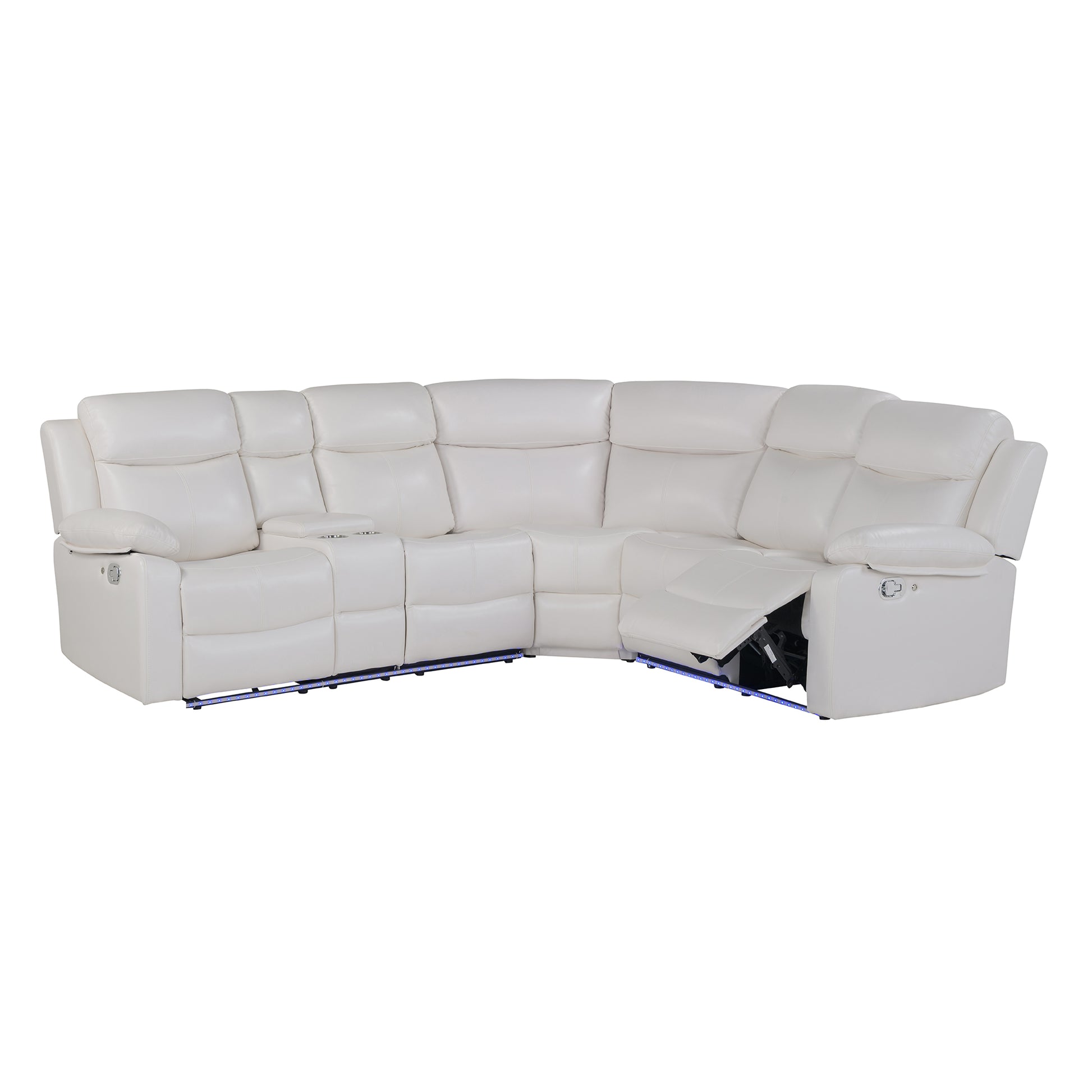 U6026-BLANCHE WHITE-LAF SECTIONAL (2)